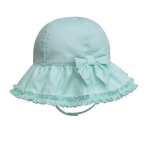 Summer Fashion Princess Ruffles Basin Children Hat Of The Girls  (Pink Green)