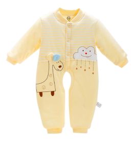Baby Winter Soft Clothings Comfortable and Warm Winter Suits, 61cm/Yellow