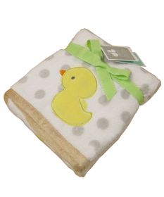 Cute Baby Thin Coral Fleece Blanket/ Infant Spring And Summer Quilt Duck