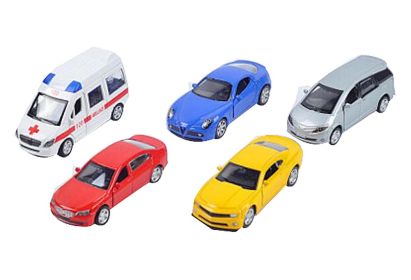 Set of 5 Colorful Mini Cars Model Toys Boys Girls Toy Cars, Random Color