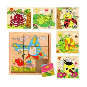 Children Educational Toys 3D Stereoscopic Jigsaw Puzzle Blocks Insect