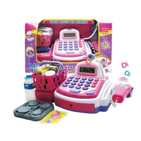Educational Battery Operated Cash Register Play Set (Pink) Case Pack 12