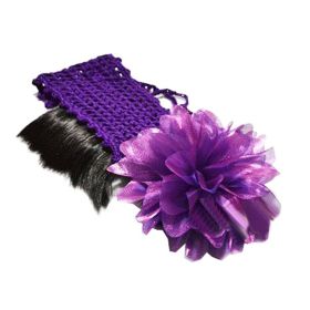 Beautiful Infant Baby Girl High Quaility Flower Hair Band Headband-Purple