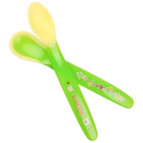 Kiddy Cute Spoon, Infant Spoons Set , 2 Count Green