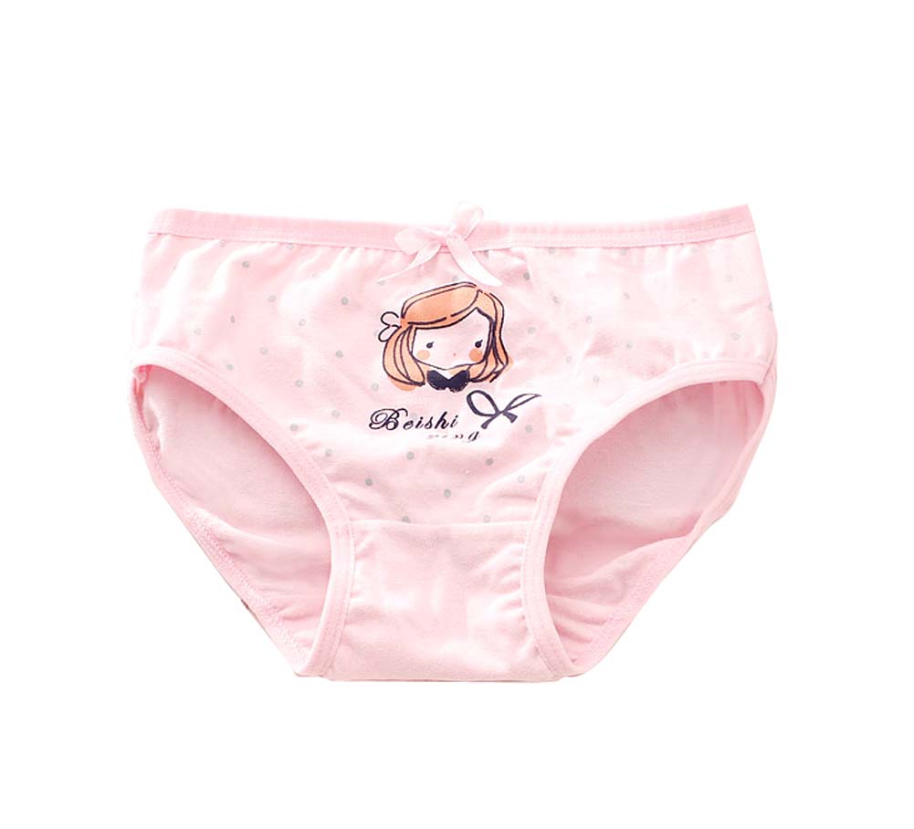 Set of 4 Lovely Little Girls Underwear Cotton Briefs Panties, NO.002