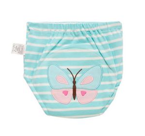 2 Pieces Of Butterfly Pattern Leak-proof Diapers Baby Training Pants