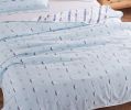 Six-layer Gauze Towel Cotton Blanket Autumn Childrens Nap Blanket, Blue Sailboat