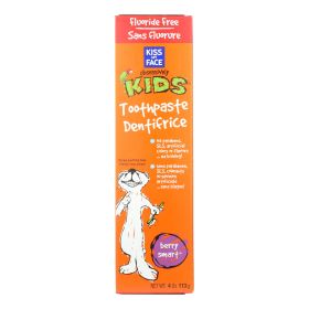 Kiss My Face Kids Toothpaste Fluoride Free Berry Smart - 4 oz